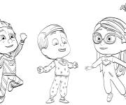 Coloriage Pyjamasques personnages principaux