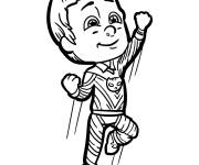 Coloriage et dessins gratuit Sacha et son pouvoir de voler à imprimer