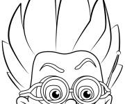 Coloriage T&ecirc;te de Romeo Pyjamasques