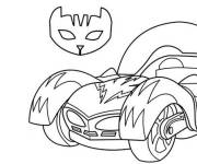 Coloriage et dessins gratuit Voiture de Catboy PJ Masks à imprimer