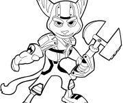 Coloriage et dessins gratuit Ratchet et Clank 1 à imprimer