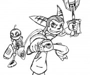 Coloriage Ratchet et Clank 14