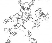 Coloriage Ratchet et Clank 16