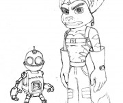 Coloriage Ratchet et Clank 2