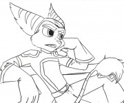 Coloriage Ratchet et Clank 21