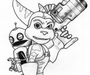 Coloriage Ratchet et Clank 5