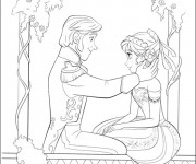 Coloriage Image &agrave; colorier Reine des Neiges