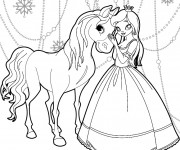 Coloriage Reine des Neiges à colorier gratuit