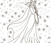 Coloriage Reine des Neiges &agrave; t&eacute;l&eacute;charger gratuitement
