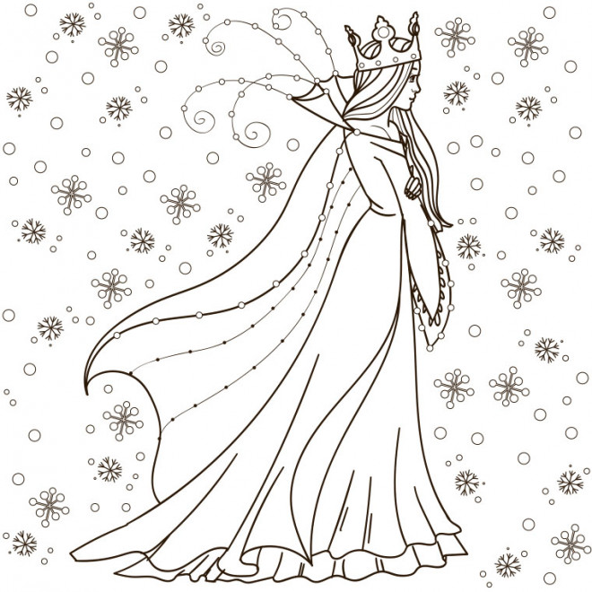 Coloriage Reine Des Neiges A Telecharger Gratuitement