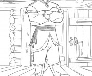 Coloriage Reine des Neiges Christophe en ligne