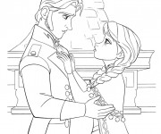 Coloriage Reine des Neiges en ligne gratuit