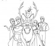 Coloriage et dessins gratuit Reine des Neiges et Les Personnages à imprimer