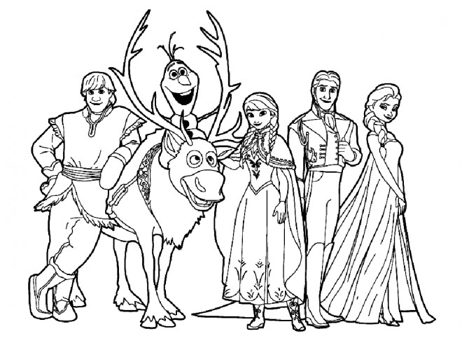 Coloriage Reine des Neiges gratuit à imprimer liste 20 à 40