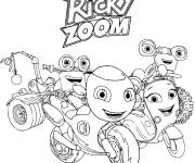 Coloriage Affiche de cartoon Ricky Zoom
