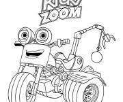 Coloriage Moto de sauvetage DJ Rumbler