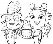 Coloriage Moto Ricky avec Wizzbang