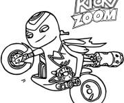 Coloriage Moto Ricky Zoom facile