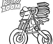 Coloriage Portrait de moto de Loop Hoopla