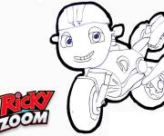 Coloriage et dessins gratuit Ricky Zoom au crayon à imprimer