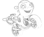 Coloriage et dessins gratuit Ricky Zoom en noir et blanc à imprimer