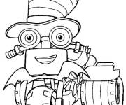 Coloriage Ricky Zoom portant un chapeau