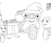 Coloriage Ricky Zoom pour Noel