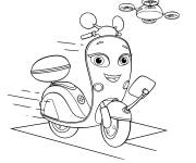 Coloriage Scootio Wizzbang avec ses beaux yeux