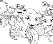 Coloriage Tous les personnages de Ricky Zoom