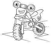 Coloriage V&eacute;lo Loop Hoopla de Ricky Zoom