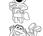 Coloriage Amis &agrave; la maison