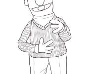 Coloriage Bart corps entier de Rue S&eacute;same