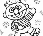 Coloriage Chibi Ernest &agrave; motif