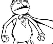 Coloriage Elmo en armure m&eacute;di&eacute;vale
