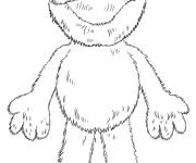 Coloriage et dessins gratuit Elmo en corps entier d&eacute;taill&eacute; à imprimer