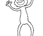 Coloriage et dessins gratuit Elmo simple à imprimer