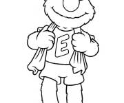 Coloriage et dessins gratuit Ernest sportif à imprimer