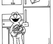 Coloriage F&ecirc;te des m&egrave;res d'Elmo