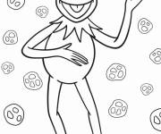 Coloriage Kermit la grenouille