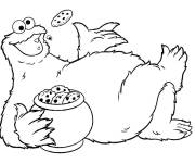 Coloriage Macaron aime les cookies