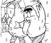 Coloriage Mordicus et Toccat sous la pluie