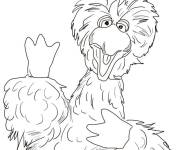 Coloriage Oiseau Toccata d&eacute;taill&eacute;