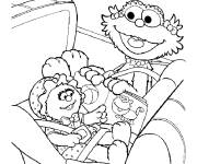 Coloriage et dessins gratuit Rue S&eacute;same imprimable à imprimer