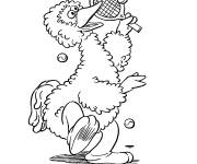 Coloriage Toccata joue au Tennis