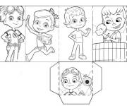 Coloriage Boite &agrave; d&eacute;couper de Rusty Rivets pour enfants