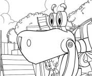 Coloriage Botasaur Et Liam de cartoon Rusty Rivets