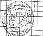 Coloriage Le plan de Botasaur cr&eacute;e par l'inventeur Rusty