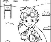 Coloriage Personnage principale de Rusty Rivets au course