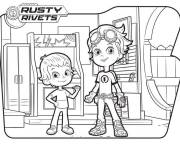 Coloriage et dessins gratuit Randy de Rusty Rivets à imprimer