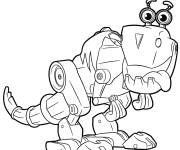 Coloriage et dessins gratuit Robot mignon de Rusty Rivets à imprimer